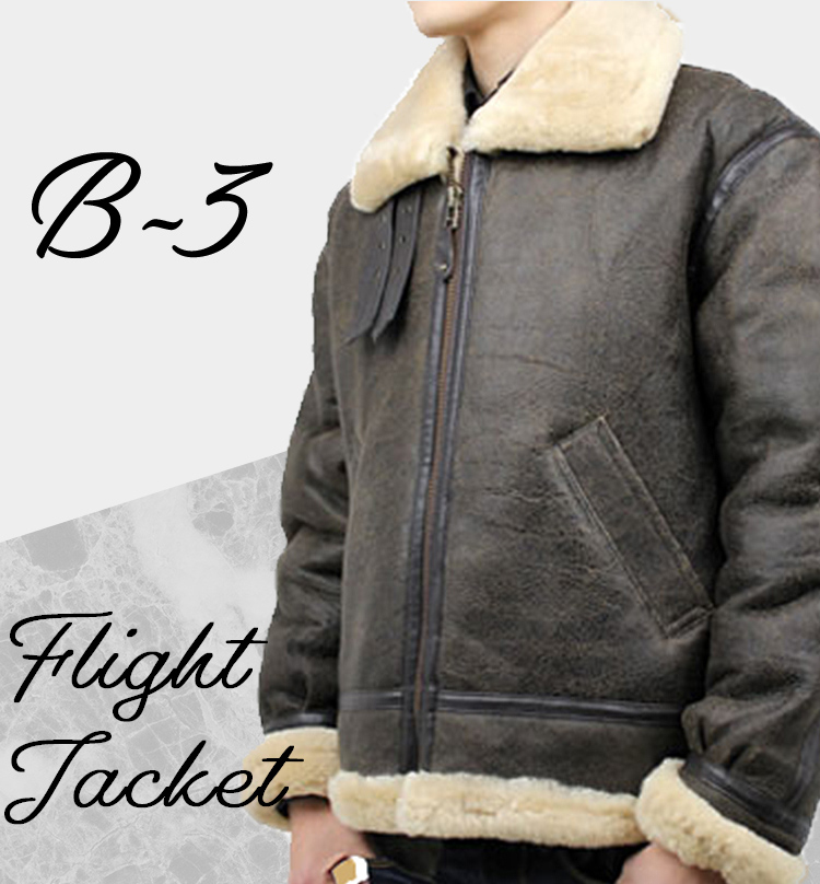 ラム革フライトジャケットＢ－３（ムートン）羊｜革製品専門店レザーハウス