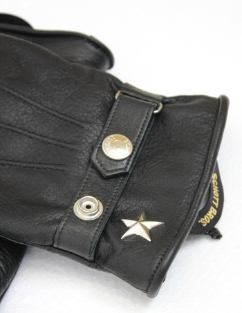 Schott One Star ウィンターグローブ 牛革製　日本製 Schott N.Y.C（ショット） Schott レザーグローブ メンズ 革手袋 ワン