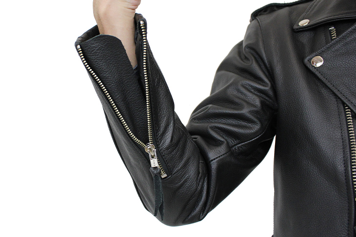 特価品】ダブルライダースジャケット（水牛革） ロング M~5Lまで