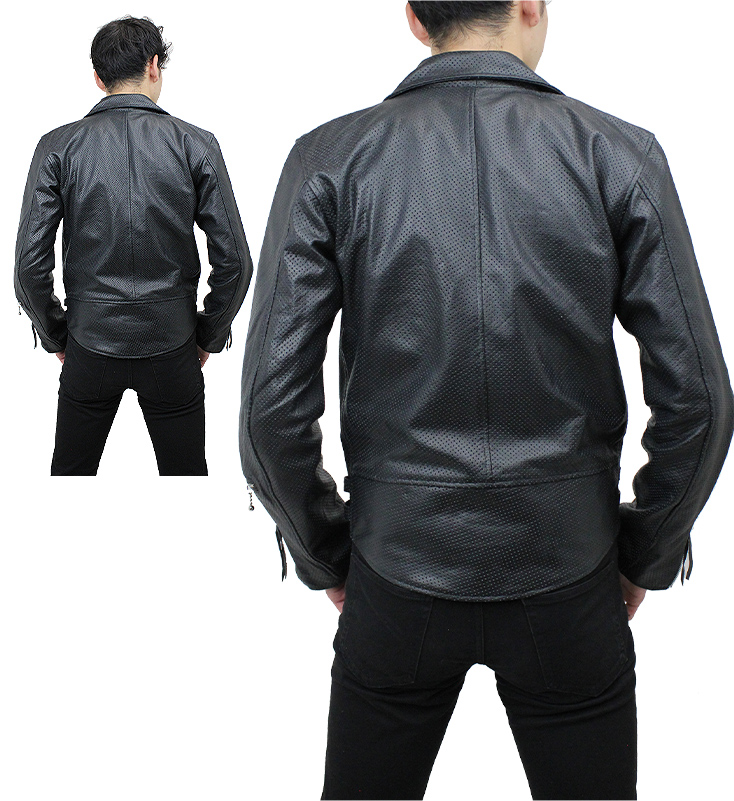 特価品】メッシュダブルライダース ヨーロッパタイプ（水牛革）XS~7L