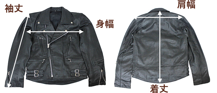 特価品】メッシュダブルライダース ヨーロッパタイプ（水牛革）XS~7L