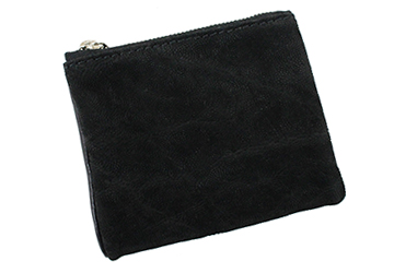 象革ダブルファスナー二つ折り財布(象革/日本製）象革は、耐久背に優れており、コシのある質感とシワやヒダが織りなす特有のシボの風合いが魅力的です。