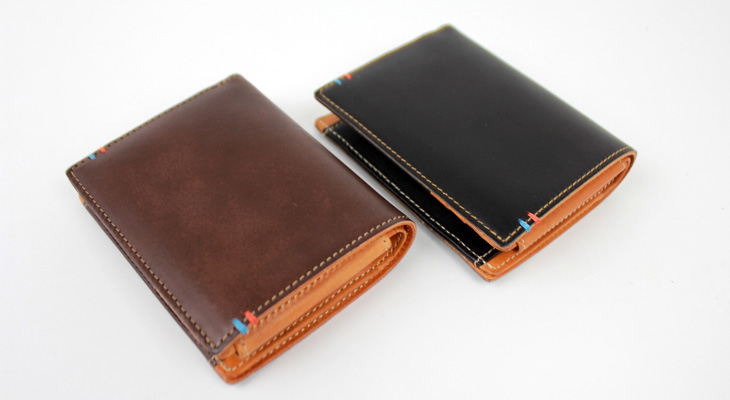 欲張りな方へ 沢山カードが入る二つ折り財布 牛革 革製品専門店レザーハウス