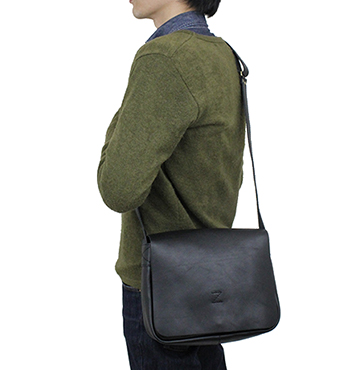 革ショルダーバッグ横長（牛革）小｜革製品専門店レザーハウス