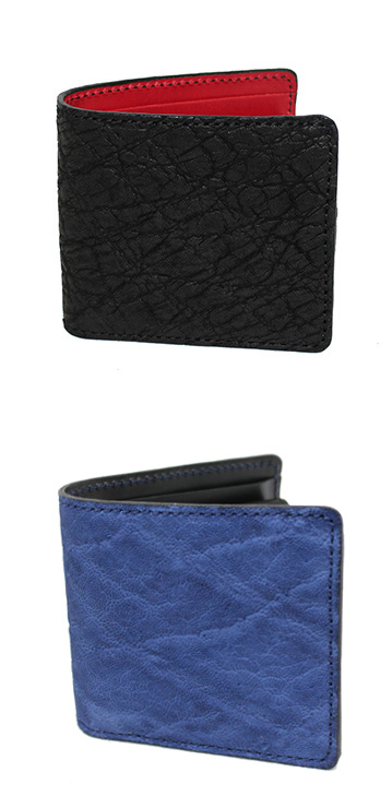 希少価値の高い象革を使用した二つ折り財布（象革/日本製）｜革製品 