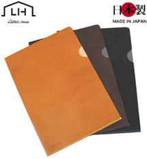 手縫い革ファイルケース（ステッチを22色自分好みに選べる）